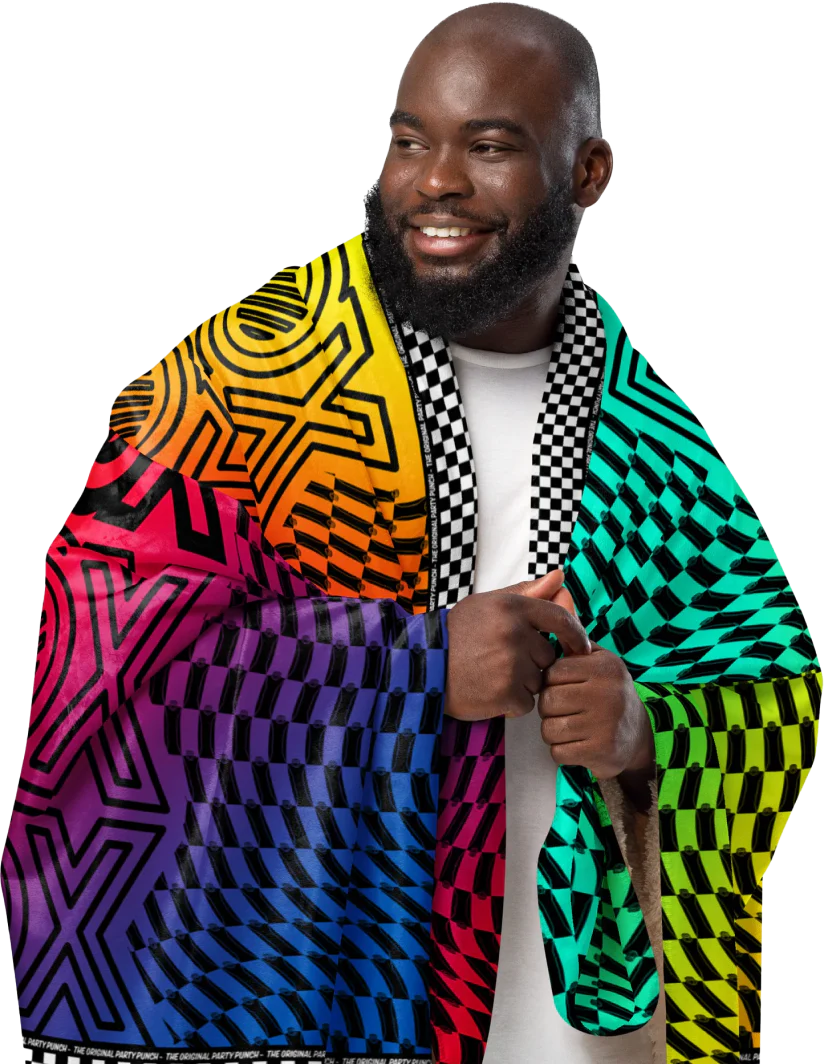 Trippy Sherpa blanket - Image 3